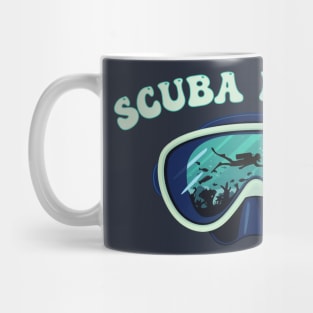 Scuba Diving, Underwater Diver Mask Mug